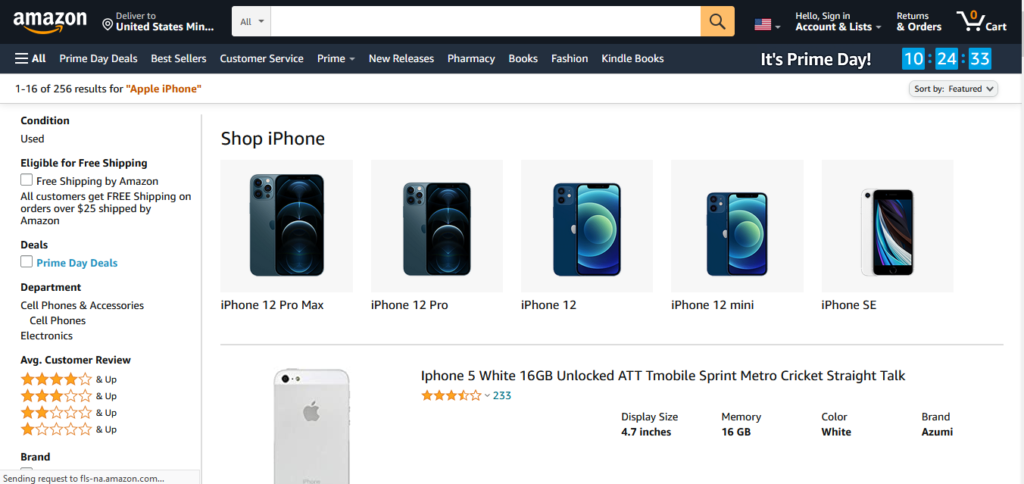 Amazon used iPhones