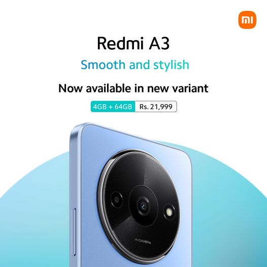 Xiaomi Launched Redmi A3 New Variant in Pakistan: 4GB and 64GB