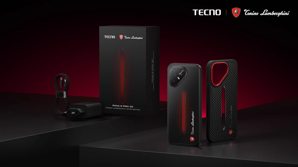 Tecno Pova 8 Pro 5G Tonino Lamborghini Limited Edition Brings Luxury Styling to POVA Series